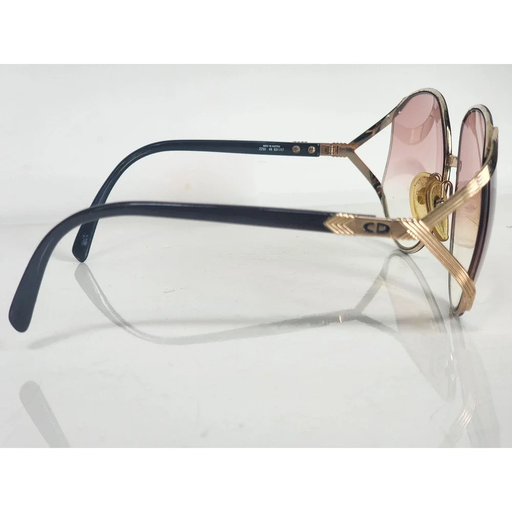 Christian Dior 2250 48 Vintage Oversized Gold Sunglasses Frames Only Austria